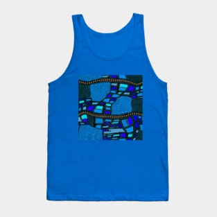 African Landscape From the Air - Blue Tank Top